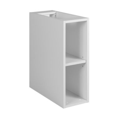 Meuble de salle de bain, Cachemire / Blanc, poignée noire, 100 (80 + 20) x 46 x 57 cm