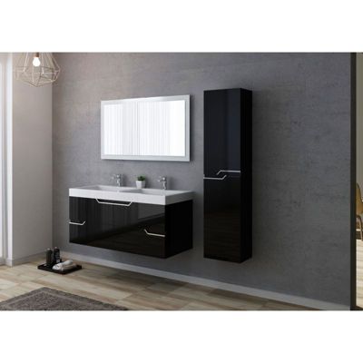 Meuble de salle de bain CALABRO 1200 Noir