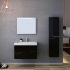 Meuble de salle de bain CALABRO 800 Noir