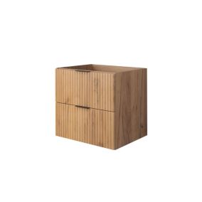 Meuble de salle de bain, Chêne artisanal doré, 60 x 57 x 46 cm