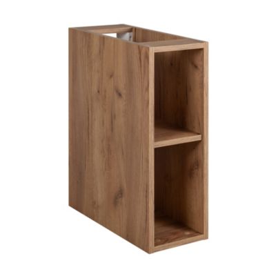 Meuble de salle de bain, Chêne Craft, poignée dorée, 100 (80 + 20) x 46 x 57 cm