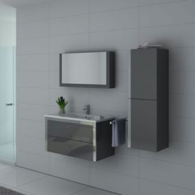 Meuble de salle de bain DIS025-900 Gris Taupe