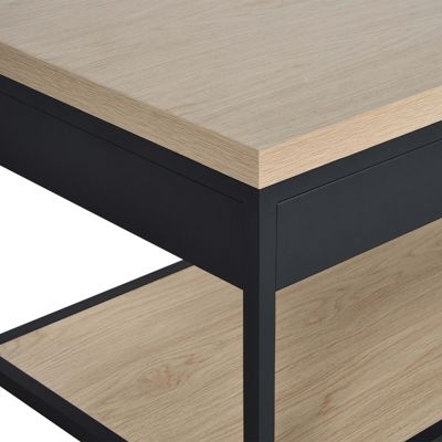 Meuble de salle de bain en métal et bois avec plan 120cm WILL