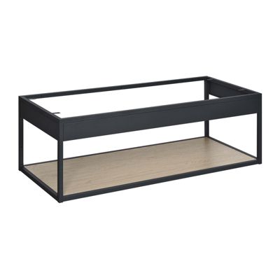 Meuble de salle de bain en métal et bois avec plan 120cm WILL