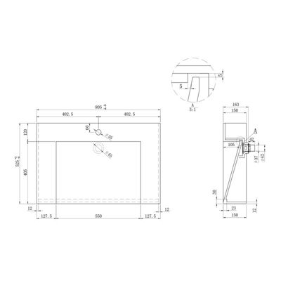 Meuble de salle de bain FLORENTINO 800B (sans miroir)