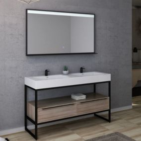 Meuble de salle de bain LAMEZIA 1400 Scandinave