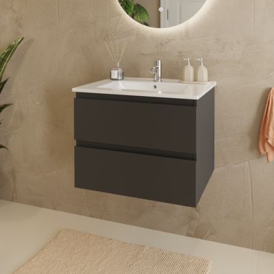 Mexen Rivel Meuble De Salle De Bains Sous Lavabo 140 Cm Avec Plateau, 1