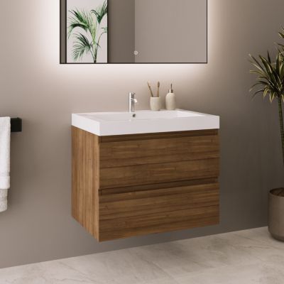 Meuble de salle de bain LOMAZOO Monaco chêne chaud - 60cm