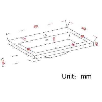 Meuble de salle de bain LOMAZOO Monaco chêne chaud - 60cm