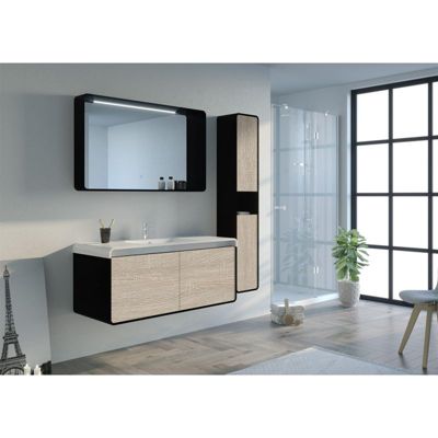 Meuble de salle de bain LUMARZO 1200SC-N