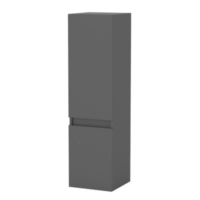 Meuble de salle de bain mural, 30x30x110 cm, colonne anthracite, AICA SANITAIRE
