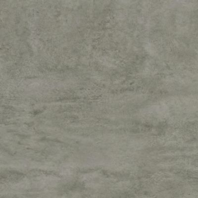 Meuble de salle de bain simple vasque - 2 tiroirs - BALEA et miroir Led VELDI - ciment (gris) - 80cm