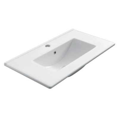 Meuble de salle de bain simple vasque - 3 tiroirs - PALMA et miroir rond Led SOLEN - ciment (gris) - 70cm