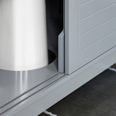 Meuble de Salle de Bain sous lavabo, Meuble sous évier, FRG128-II-SG, SoBuy