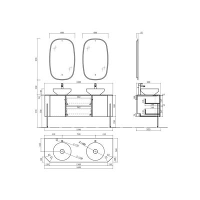 Meuble de salle de bain STARZA Orange Sierra
