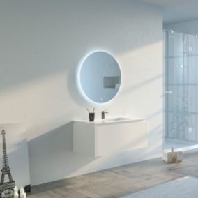 Meuble de salle de bain Strano 900 Blanc