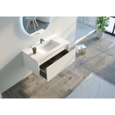 Meuble de salle de bain Strano 900 Blanc