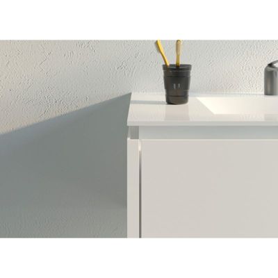 Meuble de salle de bain Strano 900 Blanc
