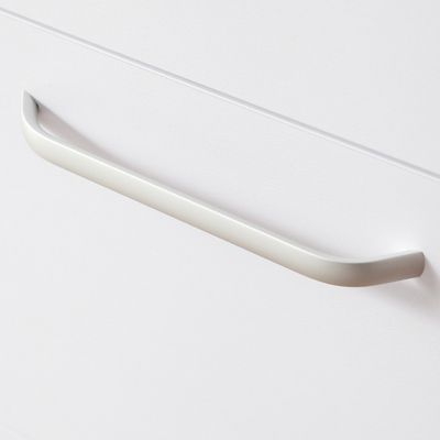 Meuble de salle de bain sur le sol, meuble blanc avec 2 tiroirs 60cm