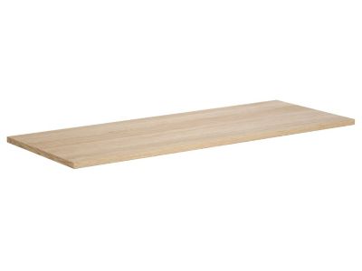 Meuble de salle de bain suspendu avec double vasque à poser - Placage chêne - 120 cm - MILIPAM