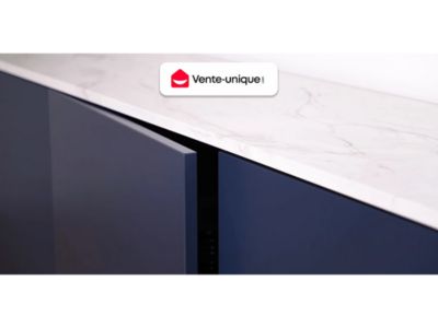 Meuble de salle de bain suspendu avec double vasque à poser - Placage chêne - 120 cm - MILIPAM