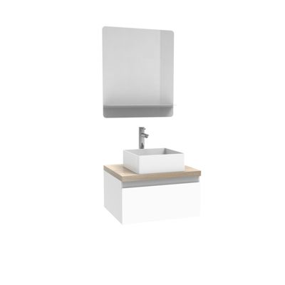 Meuble de salle de bain suspendu avec vasque et miroir WILL