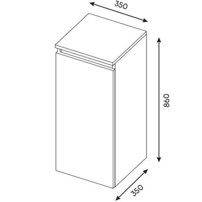 Meuble de salle de bain suspendu double vasque intégrée 120cm 2 tiroirs Chêne cannelé +miroir +colonne ouverture droite - Venice