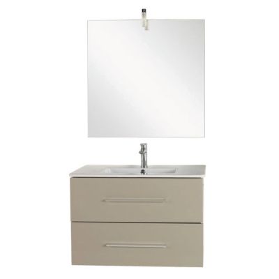 Meuble de salle de bain taupe 60 cm, prof. 38 cm Volga