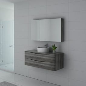 Meuble de salle de bain Terranova 1200 Chêne gris