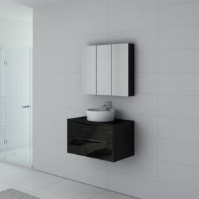 Meuble de salle de bain Terranova 800 Noir