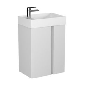 Meuble de salle de bain UNIQ 49 x 34,5 x 63 cm en plusieurs couleurs - Gris clair