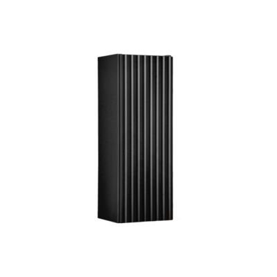 Meuble de salle de bain VANO  1 porte  Noir mat  L20 x P18 x H57 cm  Meuble suspendu