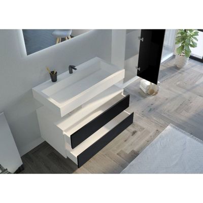 Meuble de salle de bain VISENZA 1000 Noir
