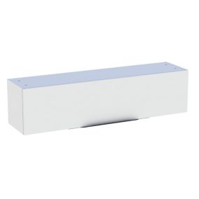 Meuble de salle de bains haut blanc brillant l.120 x H.30 x P.30 cm, Pamili