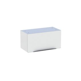 Meuble de salle de bains haut blanc brillant l.60 x H.30 x P.30 cm, Pamili