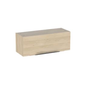 Meuble de salle de bains haut effet bois l.80 x H.30 x P.30 cm, Pamili