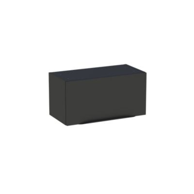 Meuble de salle de bains haut noir mat l.60 x H.30 x P.30 cm, Pamili