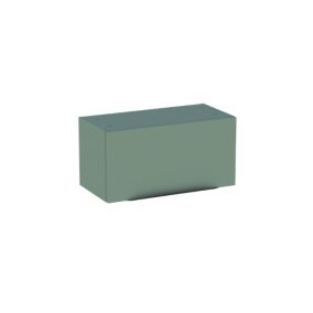 Meuble de salle de bains haut vert sauge mat l.60 x H.30 x P.30 cm, Pamili