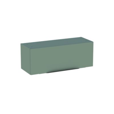 Meuble de salle de bains haut vert sauge mat l.80 x H.30 x P.30 cm, Pamili