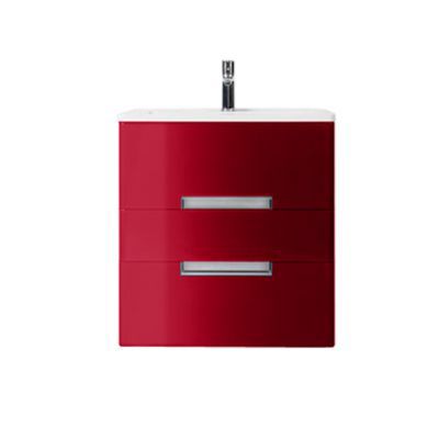 Meuble De Salle De Bains Rouge Imperial Decotec Belt 60 Cm Castorama