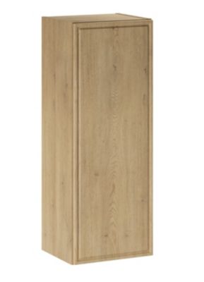 Meuble demi colonne de salle de bain suspendu TERRA CREMONA chêne cremona 30 x 80 cm