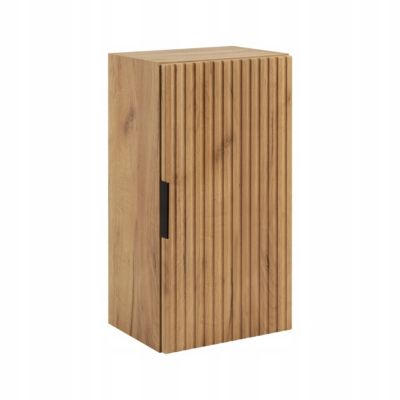 Meuble demi colonne suspendu de salle de bain FLOW cachemire 35 x 68 cm