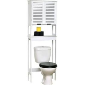 Meuble dessus WC BLANC MIAMI - L 63 x H 186 x P 23 cm