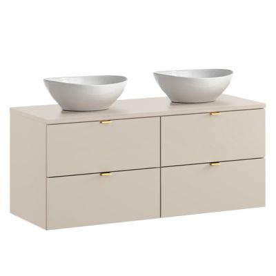 Meuble double vasque 120cm Azel Cachemire