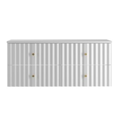 Meuble double vasque 120cm Izae Blanc