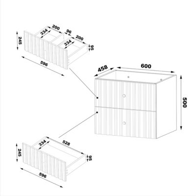 Meuble double vasque 120cm Izae Blanc