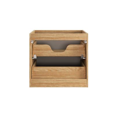 Meuble double vasque encastrée 120cm Mallory Beige et bois
