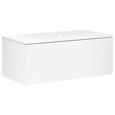 Meuble haut ALZIRA 100 cm 52 cm 40 cm Blanc