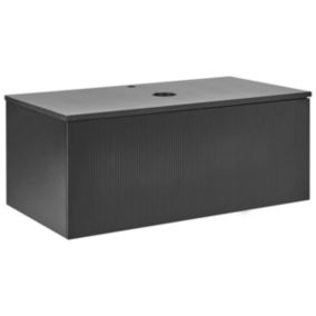Meuble haut ALZIRA 100 cm 52 cm 40 cm Noir