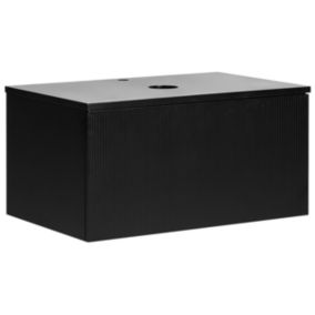 Meuble haut ALZIRA 80 cm 52 cm 40 cm Noir